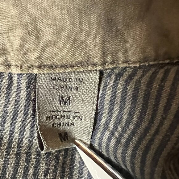 Levi's Army Green Barn Field Utility Bella Swan PNW Y2K Grunge Jacket Women M - Picture 5 of 11